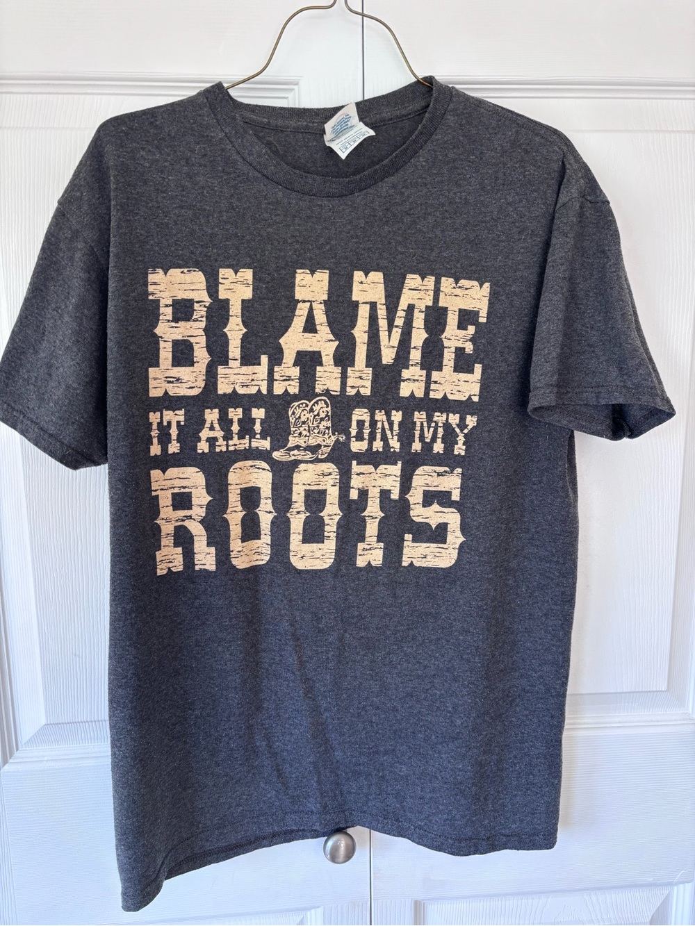 Delta Pro Weight Blame It All on My Roots Western Graphic Tee M